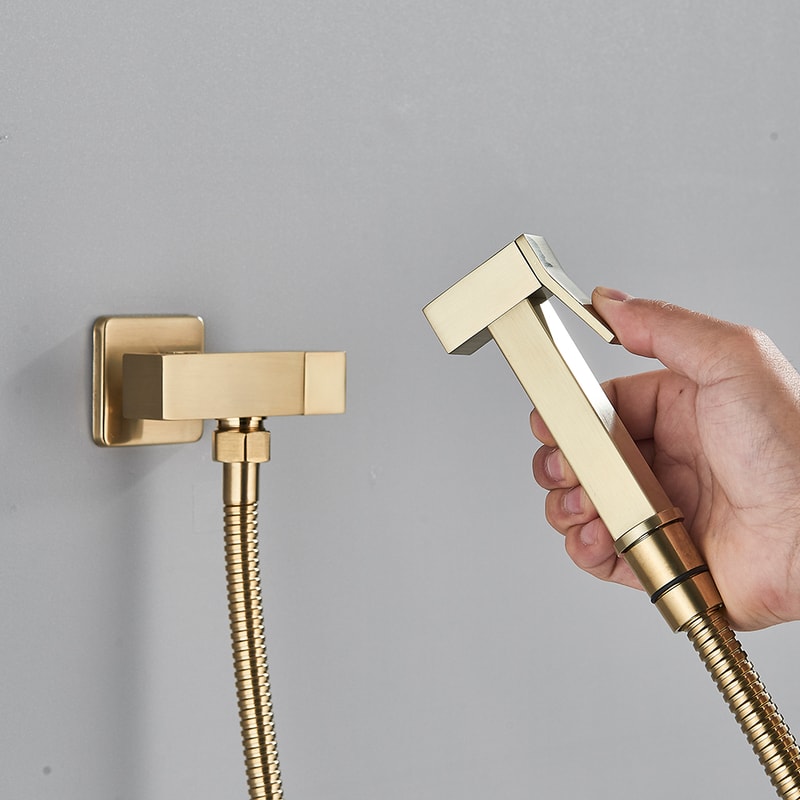 Stainless Steel Handheld Bidet Sprayer For Toilet Wall Mounted Hygienic Shower 1
