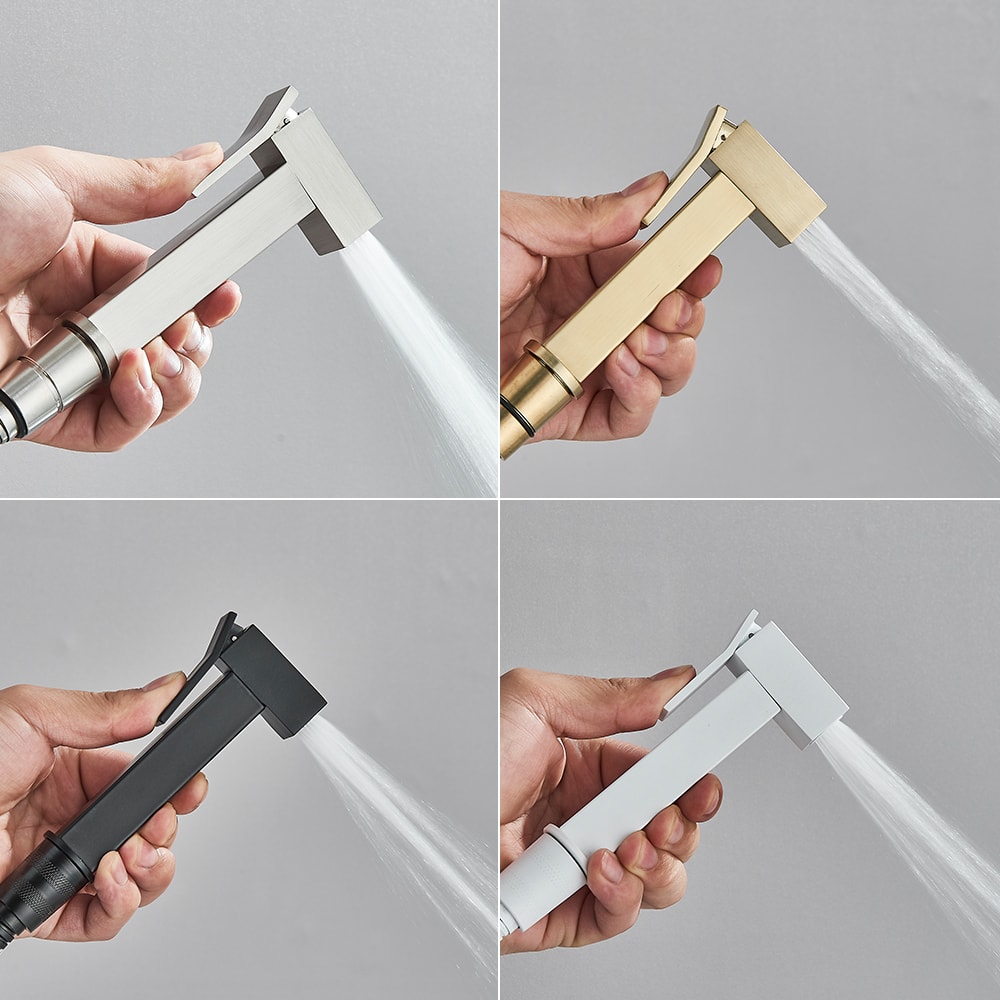 Stainless Steel Handheld Bidet Sprayer For Toilet Wall Mounted Hygienic Shower 2