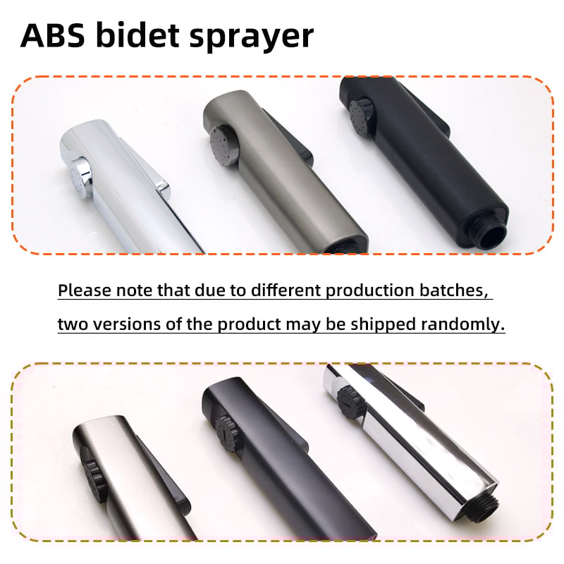 Handheld Bidet Sprayer Set with No Drill Holder and Hose for Toilet Cleaning