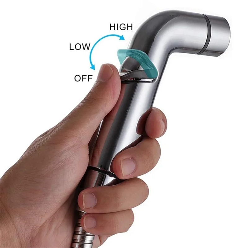 Adjustable Handheld Bidet Sprayer For Toilet Stainless Steel Bathroom Health Faucet 1