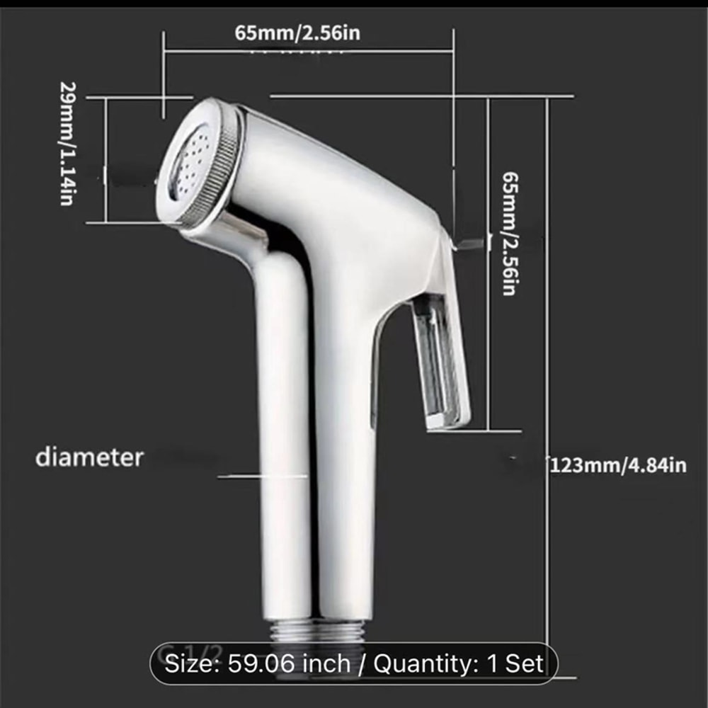 Stainless Steel Handheld Bidet Sprayer For Toilet With Shattaf Spray Head 1