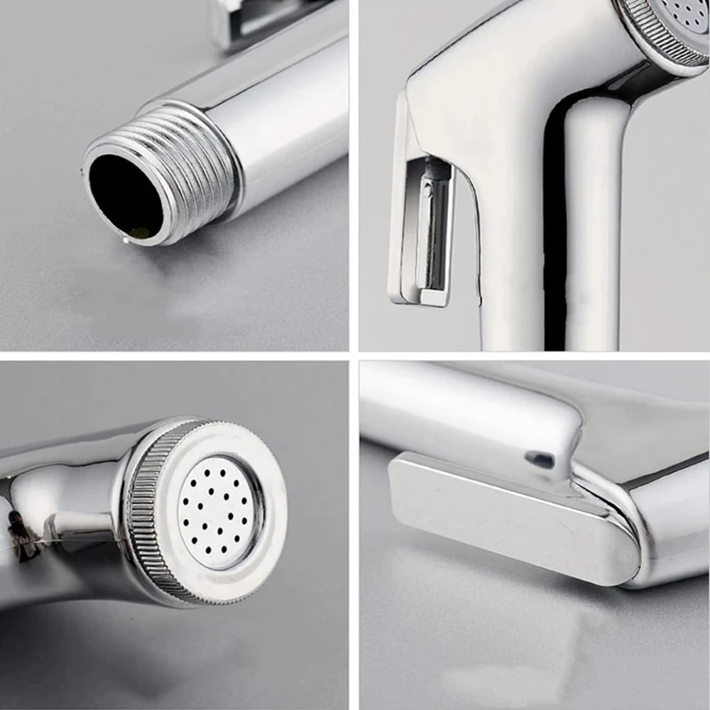 Stainless Steel Handheld Bidet Sprayer For Toilet With Shattaf Spray Head 4