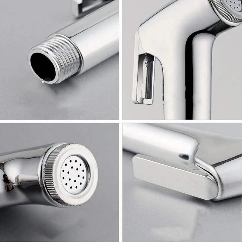 Stainless Steel Handheld Bidet Sprayer For Toilet With Shattaf Spray Head 4