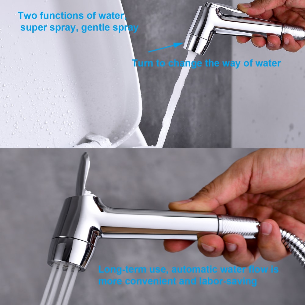 Dual Flow Handheld Bidet Sprayer Portable Toilet Sprayer For Travel And Daily Hygiene 2