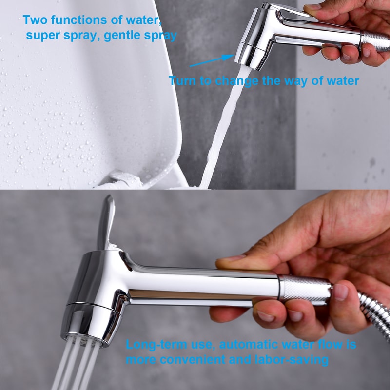 Dual Flow Handheld Bidet Sprayer Portable Toilet Sprayer For Travel And Daily Hygiene 2