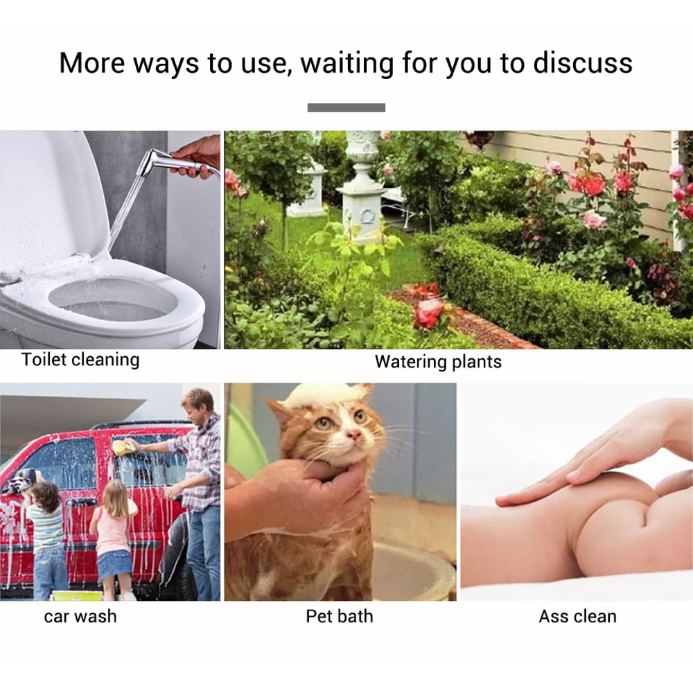 Dual Flow Handheld Bidet Sprayer Portable Toilet Sprayer For Travel And Daily Hygiene 3