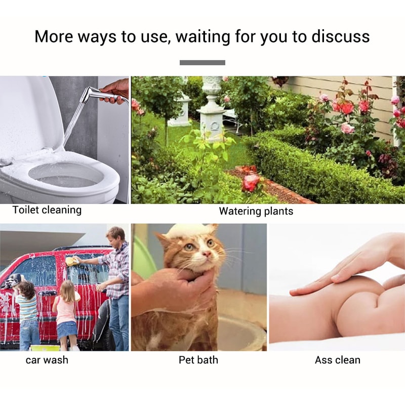 Dual Flow Handheld Bidet Sprayer Portable Toilet Sprayer For Travel And Daily Hygiene 3