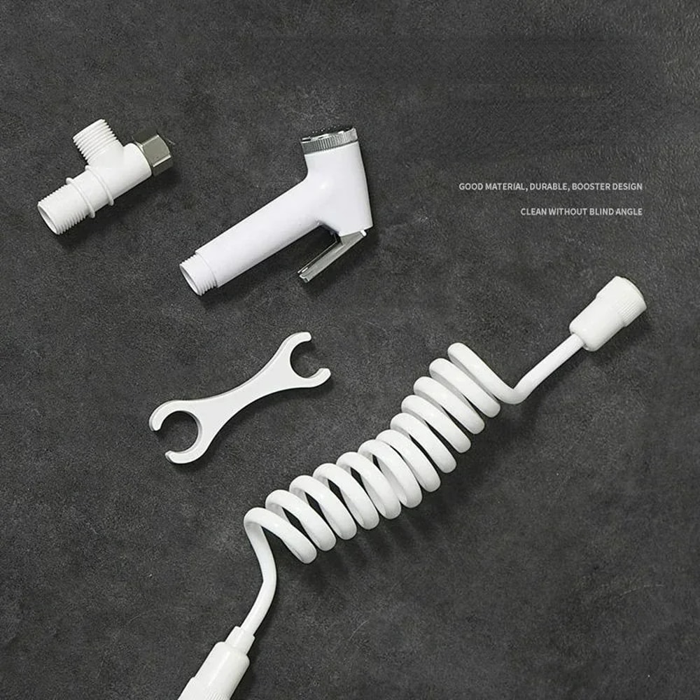 Portable Handheld Bidet Sprayer For Toilet With Retractable Hose 4