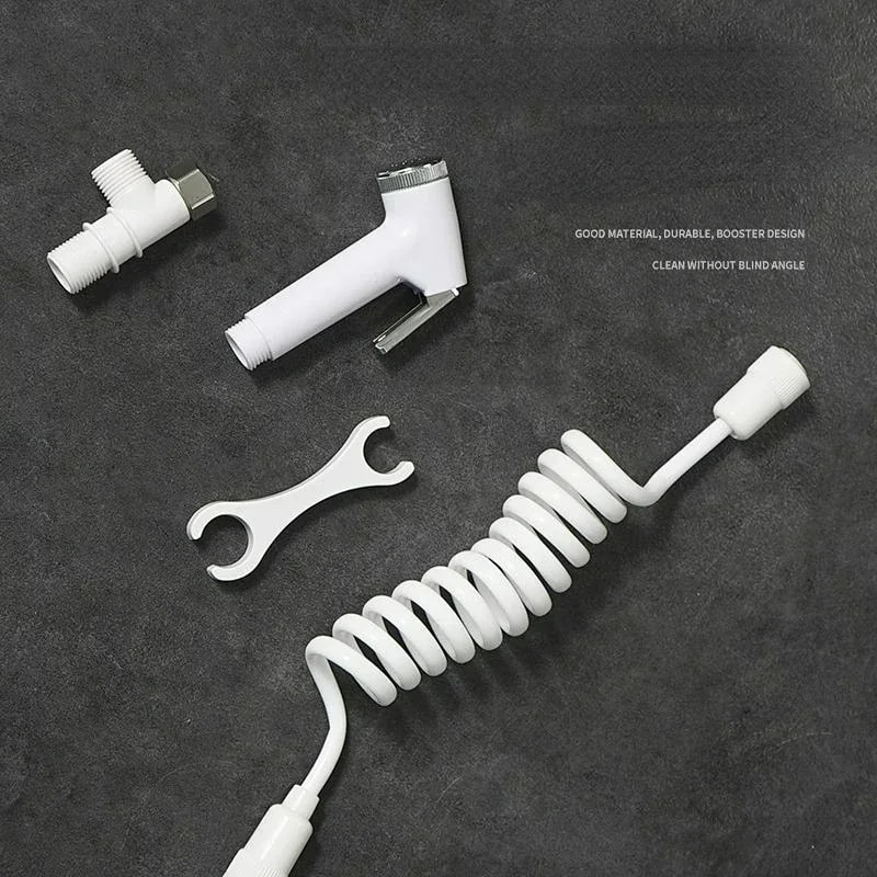 Portable Handheld Bidet Sprayer For Toilet With Retractable Hose 4