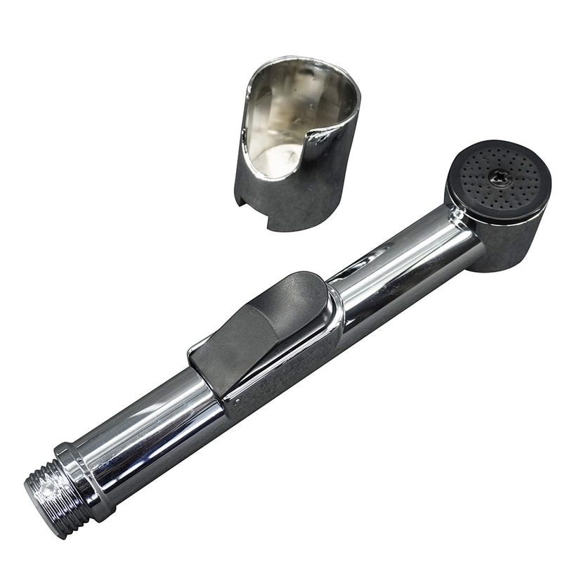 Chrome Handheld Bidet Sprayer With Holder For Toilet And Bathroom Hygiene 5