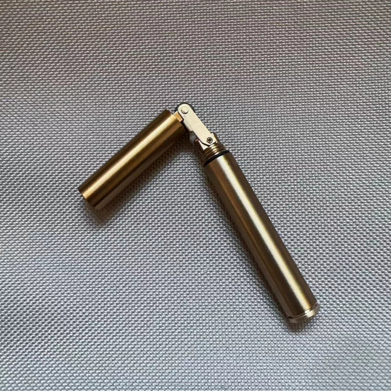 Retro Brass Kerosene Lighter Mini Pocket Flint Lighter For Men 5