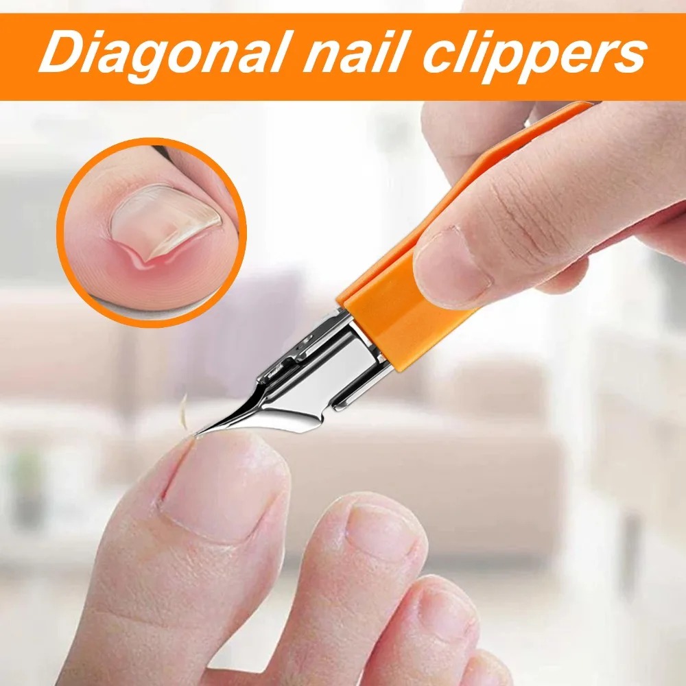 Precision Angled Ingrown Toenail Clipper for Thick Nails