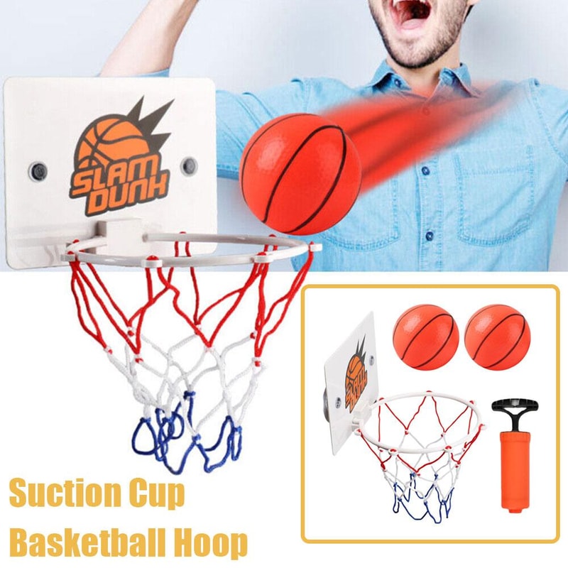 Mini Basketball Hoop For Kids Indoor Door Suction Cup Set With Balls 1