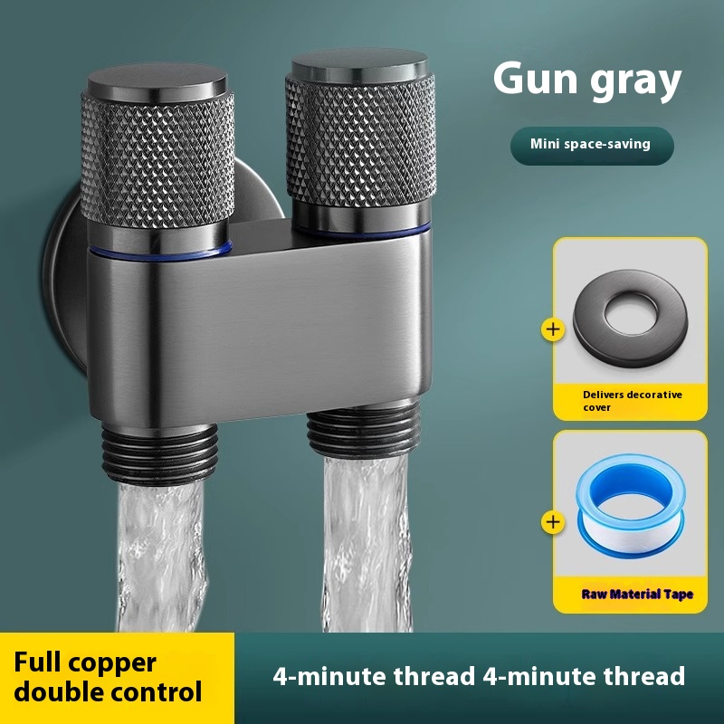 Dual Control Bidet Splitter Valve For Toilet And Washing Machine 1