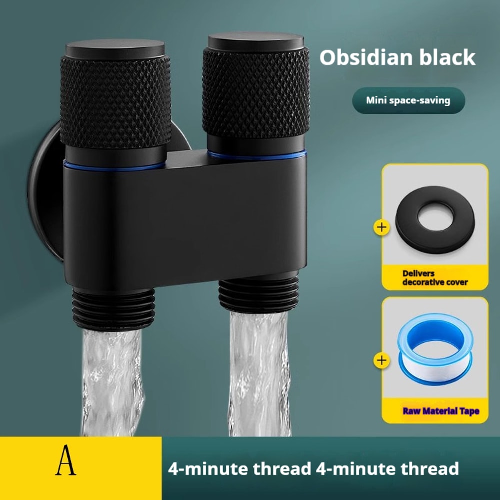 Dual Control Bidet Splitter Valve For Toilet And Washing Machine 2