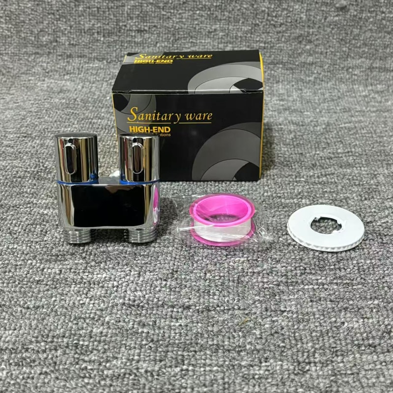 Dual Control Bidet Splitter Valve For Toilet And Washing Machine 3