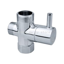 solid brass shower diverter valve way adapter for bidet sprayer and handheld shower