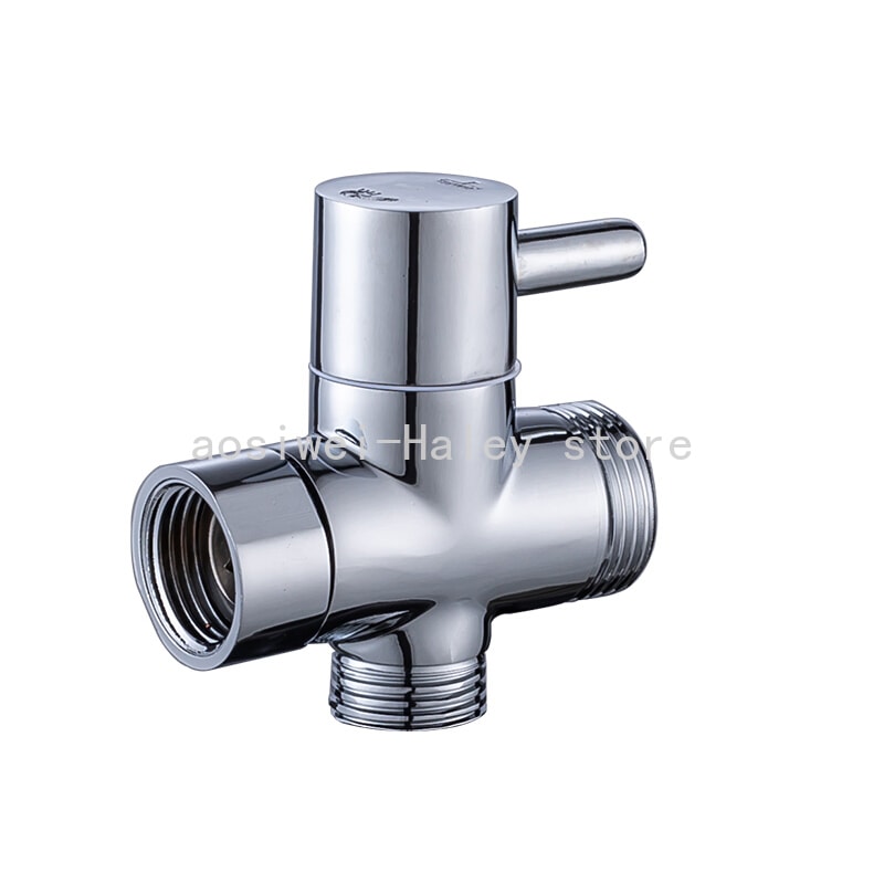 Solid Brass Shower Diverter Valve Way Adapter for Bidet Sprayer and Handheld Shower