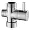 Solid Brass Shower Diverter Valve Way Adapter for Bidet Sprayer and Handheld Shower