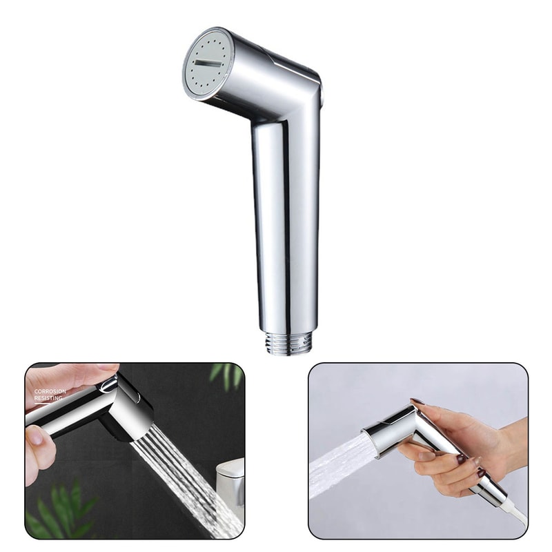 Handheld Bidet Sprayer Nozzle with Adjustable Water Control for Toilet and Hose Fittings
