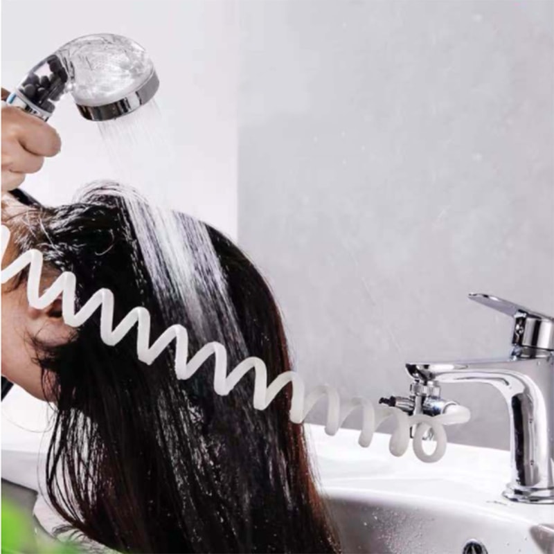 Bathroom Faucet Sprayer Set with Handheld Shower Head and Hose