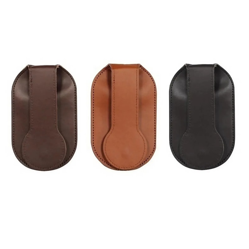 Vintage Leather Coin Purse EDC Coin Wallet With Belt Carry 3