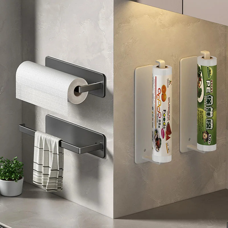 No Drill Self Adhesive Paper Towel Holder for Kitchen and Bathroom