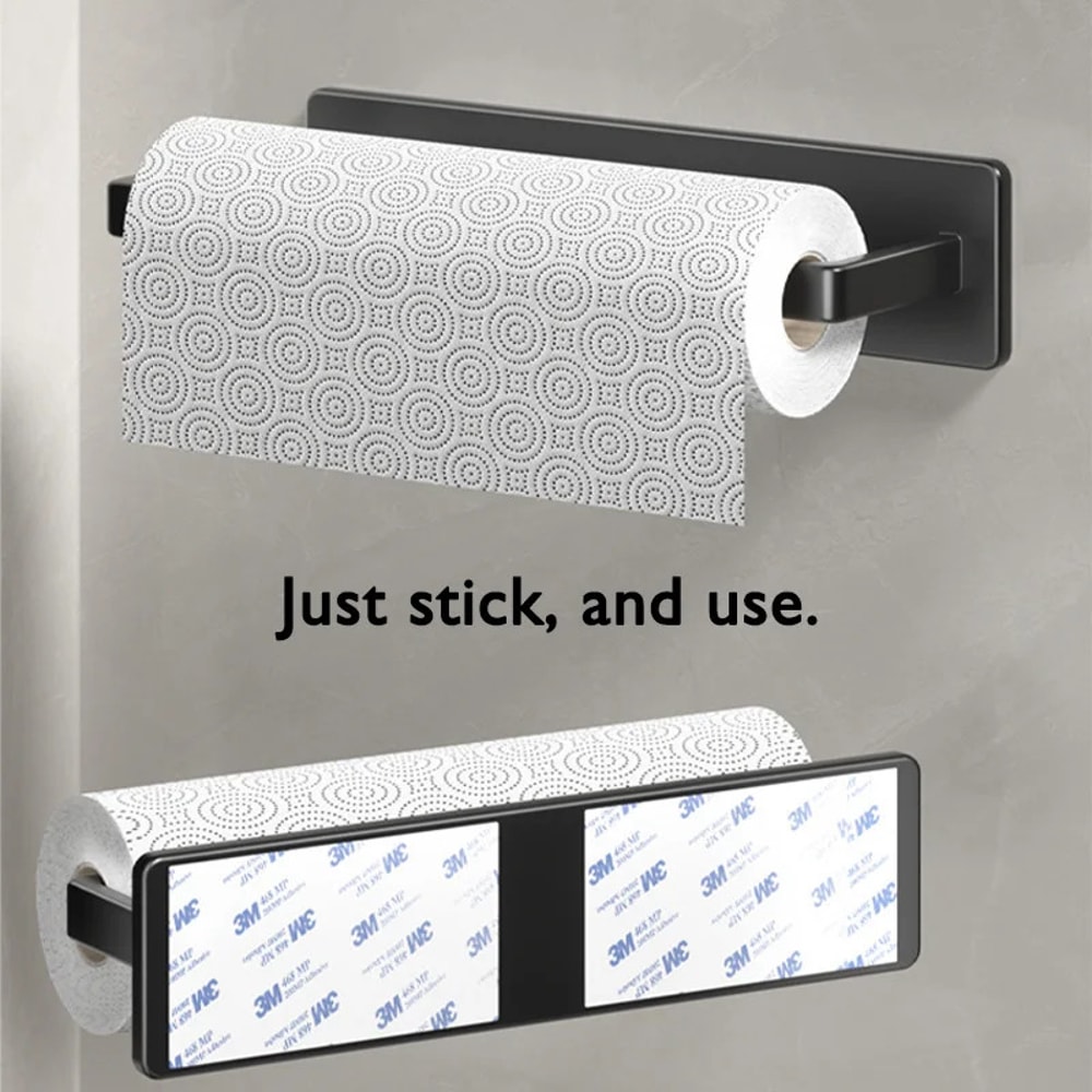 No Drill Self Adhesive Paper Towel Holder for Kitchen and Bathroom