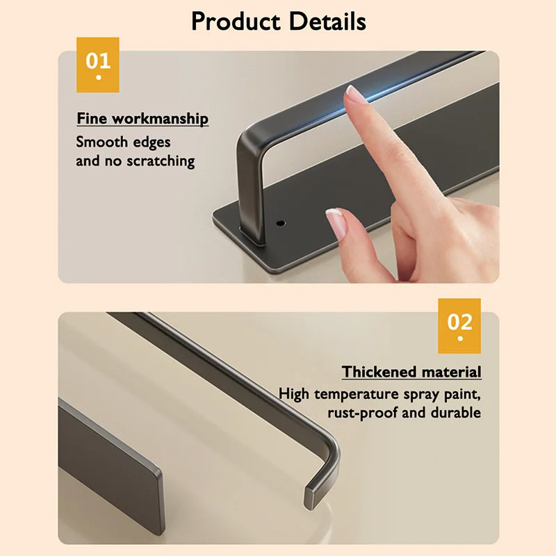 No Drill Self Adhesive Paper Towel Holder for Kitchen and Bathroom