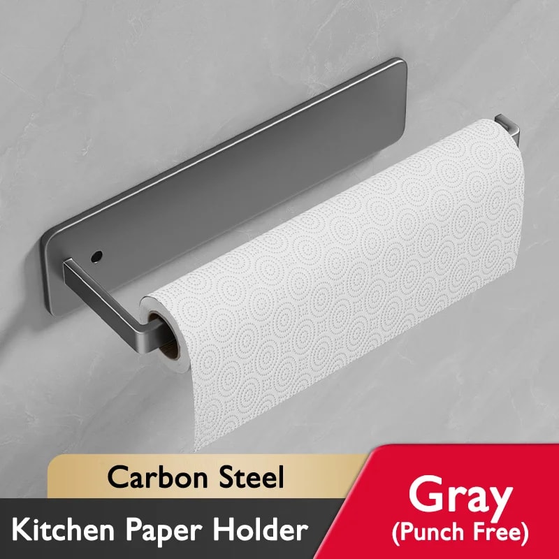No Drill Self Adhesive Paper Towel Holder for Kitchen and Bathroom