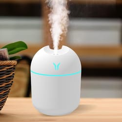 usb mini air humidifier with led light for car bedroom and office