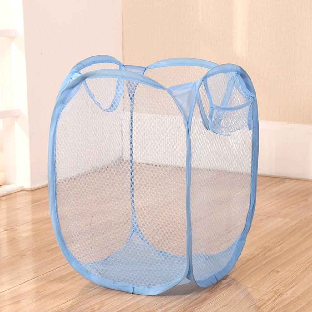 Pop Up Mesh Laundry Hamper Collapsible Laundry Basket for Dorm, Travel and Home