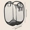 Pop Up Mesh Laundry Hamper Collapsible Laundry Basket for Dorm, Travel and Home