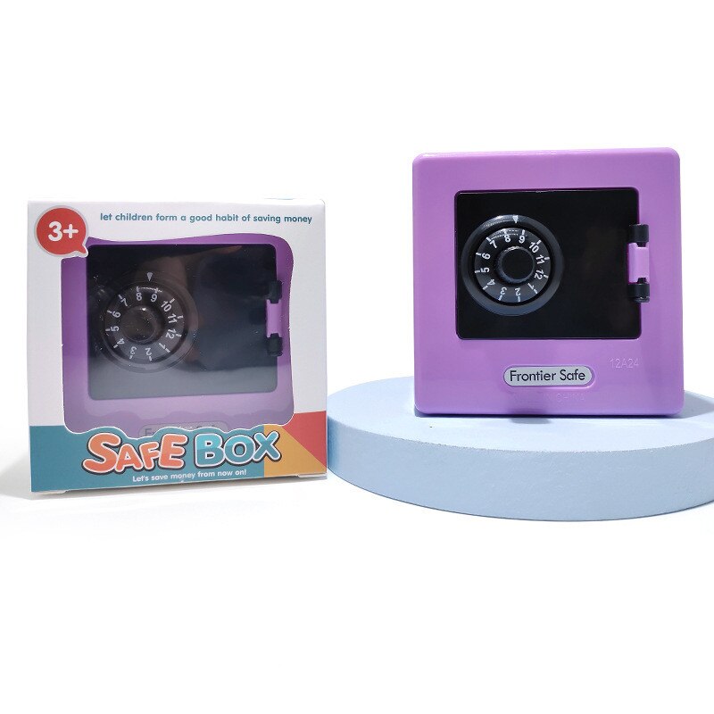 Kids ATM Piggy Bank With Password Lock Automatic Bill Saver 8