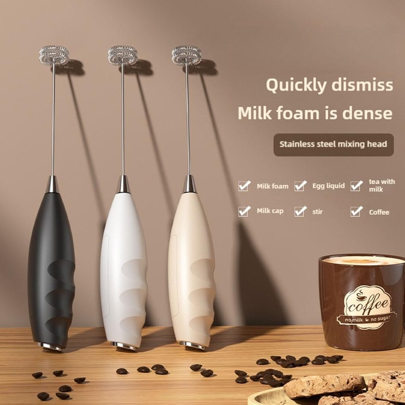 Handheld Milk Frother Electric Whisk for Coffee Eggs and Cream