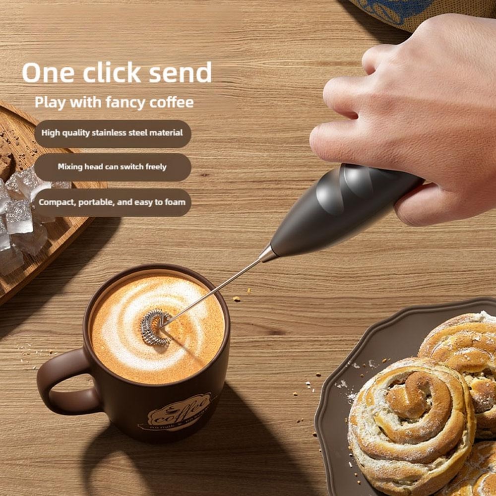 Handheld Milk Frother Electric Whisk for Coffee Eggs and Cream