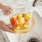 Quick Drain Rice Washing Bowl Plastic Colander for Rice, Fruit and Vegetables