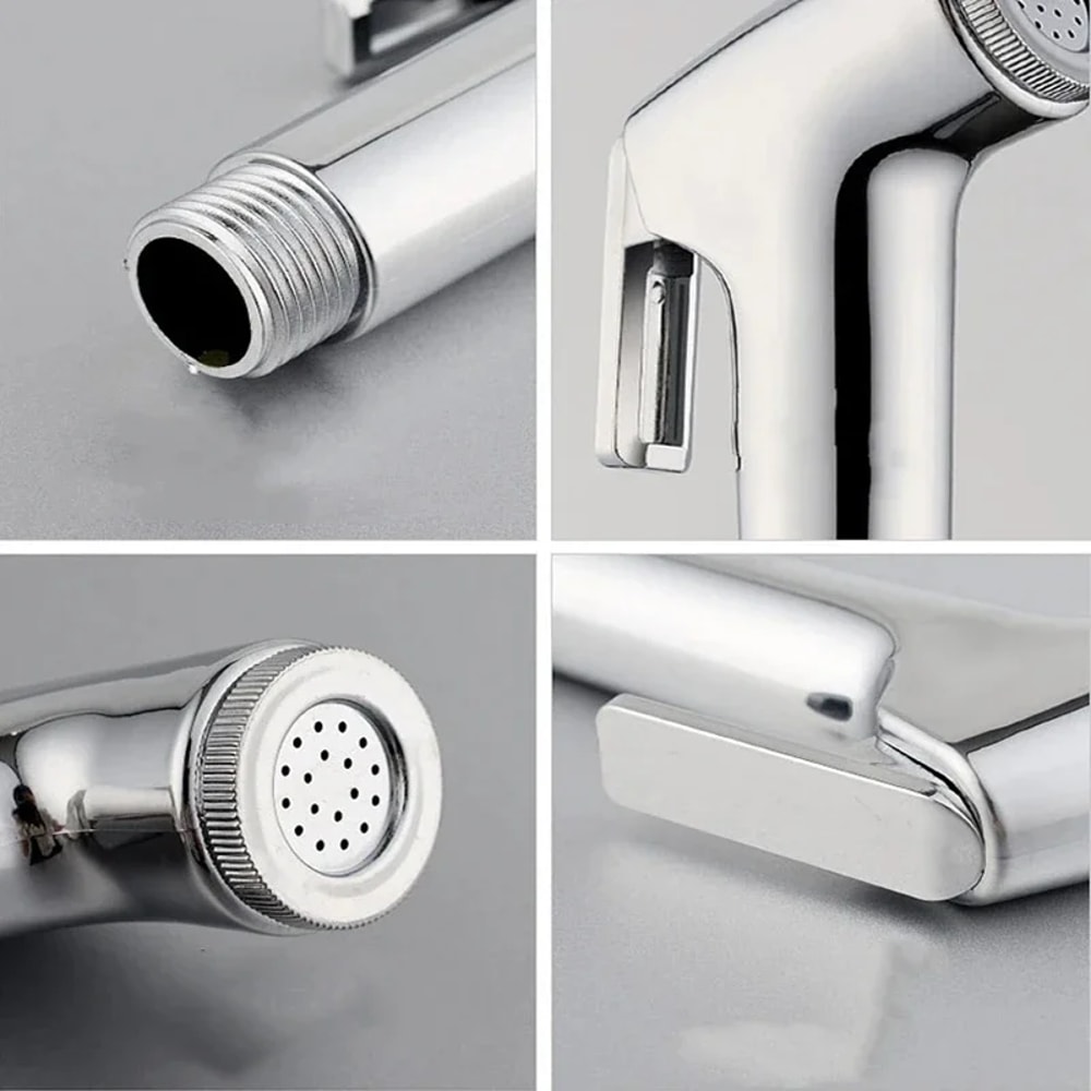 Stainless Steel Handheld Bidet Sprayer Head For Toilet Shattaf Bathroom Cleaner 4