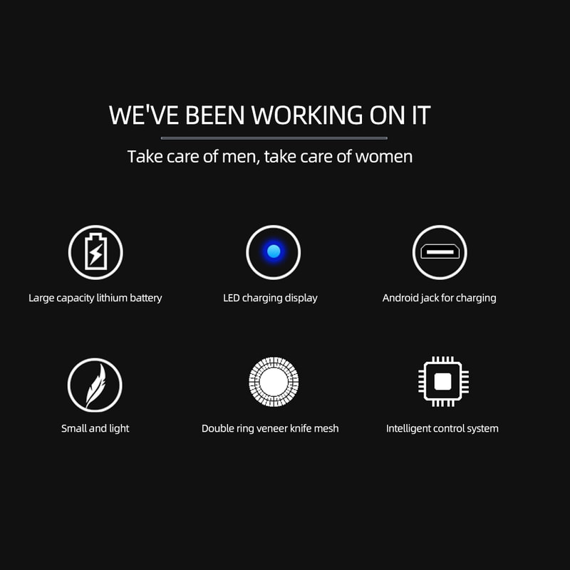 Mini Electric Shaver Portable Travel Razor USB Rechargeable Pocket Shaver 4