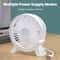 Portable USB Rechargeable Desk Fan for Dorm Room, Office and Home