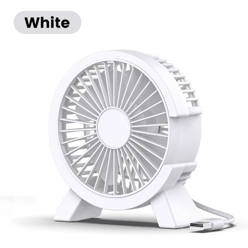 Portable USB Rechargeable Desk Fan for Dorm Room, Office and Home