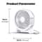 Portable USB Rechargeable Desk Fan for Dorm Room, Office and Home