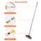 Floor Scrub Brush With Long Handle And Rotating Crevice Head 4