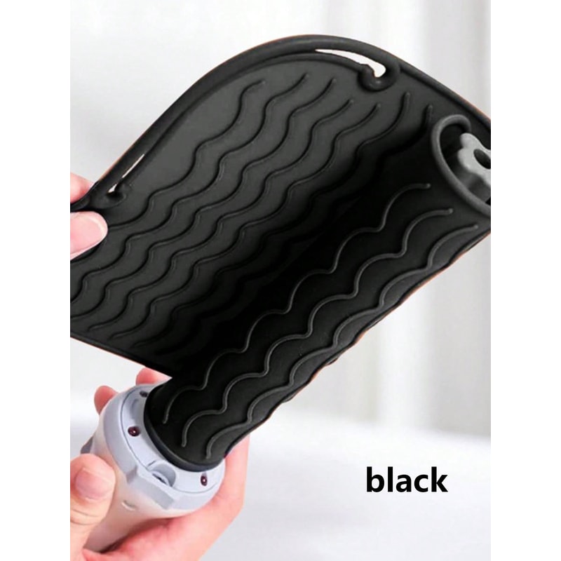 Large Silicone Heat Resistant Mat and Travel Pouch for Flat Iron and Curling Iron