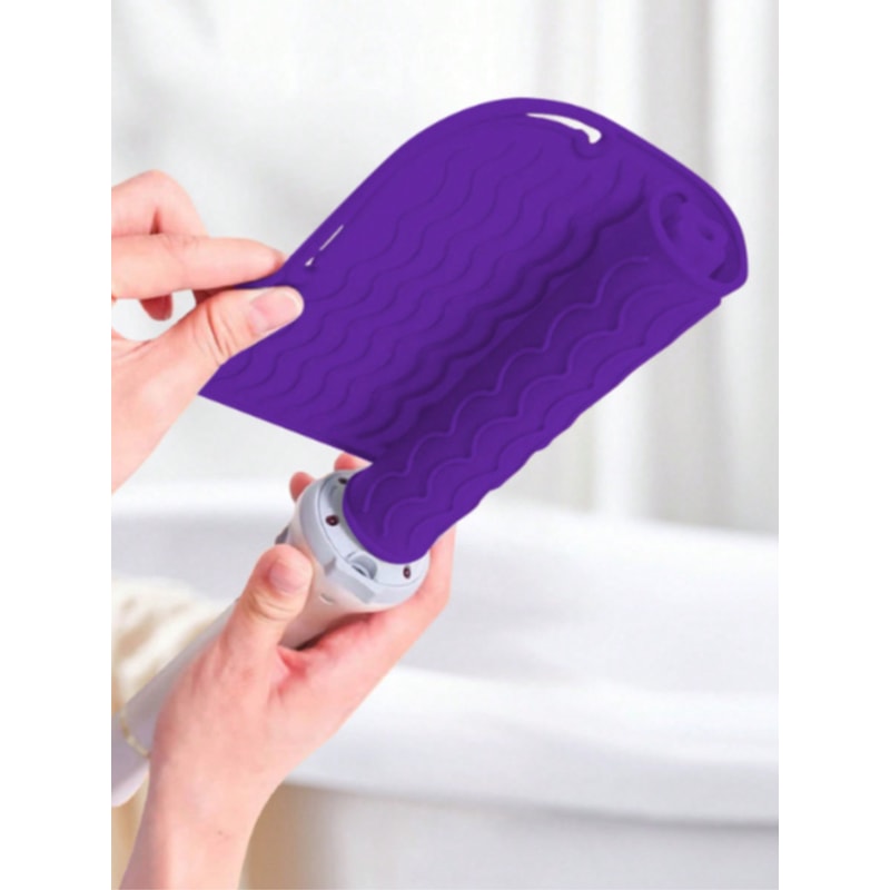 Large Silicone Heat Resistant Mat and Travel Pouch for Flat Iron and Curling Iron