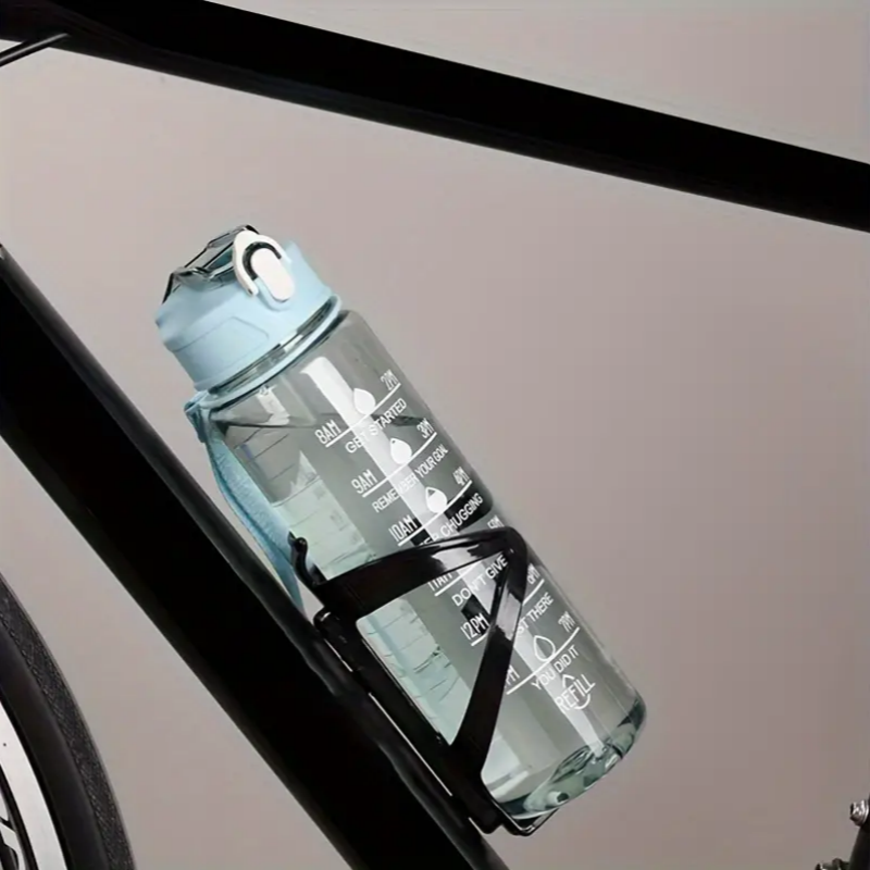 Motivational Water Bottle With Time Marker Leak Proof BPA Free Gym Bottle 3