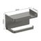 Wall Mounted Toilet Paper Holder With Shelf And Phone Storage 4
