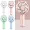 USB Rechargeable Mini Handheld Fan for Eyelash Drying, Travel and Desk Cooling