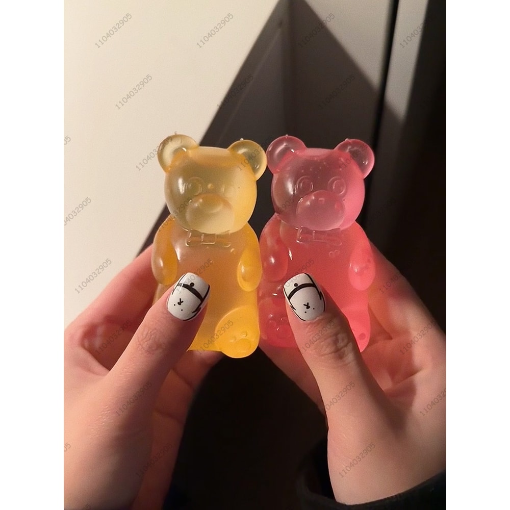 Colorful Gummy Bear Squeeze Fidget Toy For Stress Relief And Sensory Play 2