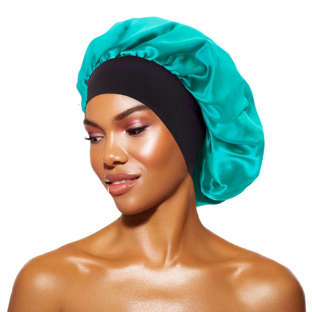 Wide Band Satin Bonnet For Sleeping Hair Care Night Cap 2